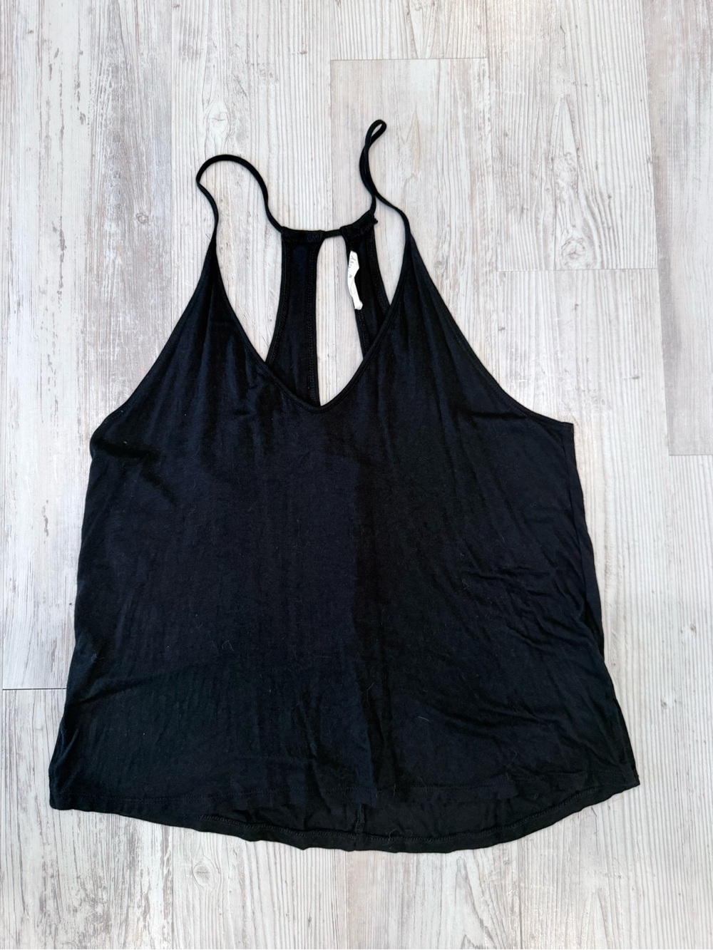 Black Women's Racerback V-Neck Tank Top - Brand Unspecified